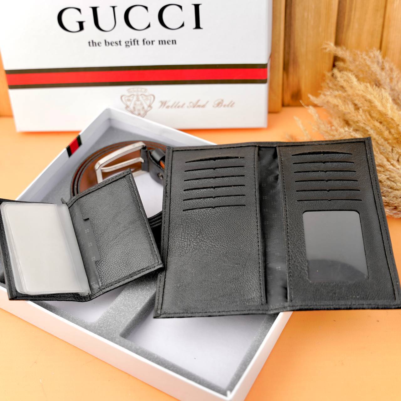 ست کیف پول و کمربند GUCCI کد : 30252